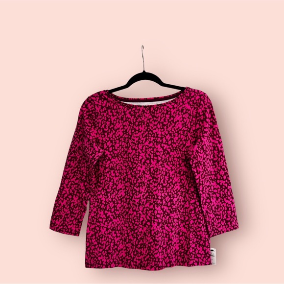 Talbots Tops - TALBOTS Cotton Long Sleeve Tee/ Shiraz Cabare